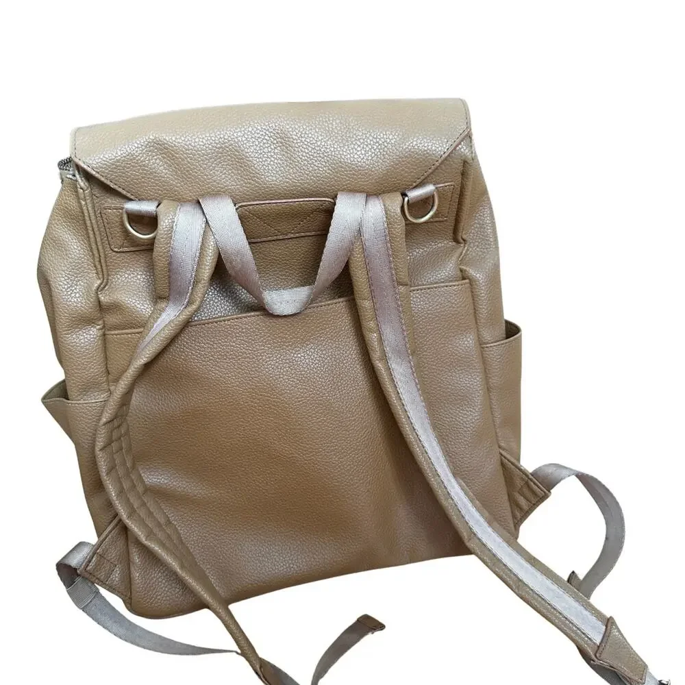 Freshly Picked Aspen Tan Vegan Leather Diaper Bag Backpack
